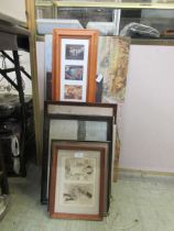 A selection of artworks to include engravings, oil on board, etc