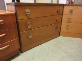 A Stag chest of three drawers