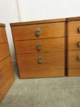 A Stag bedside chest of three drawers