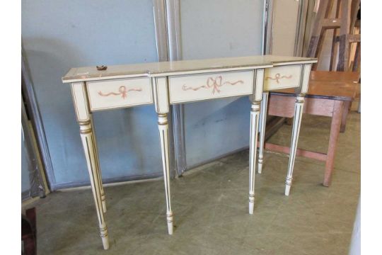 A reproduction Regency style break front console table - Image 2 of 2