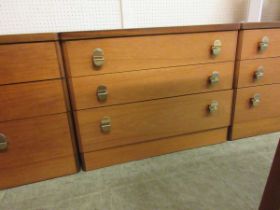 A Stag chest of three drawers