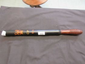 A Victorian painted police truncheon