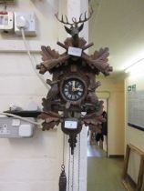 A reproduction German cuckoo clock