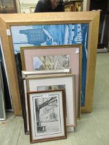 A large selection of various prints, watercolours etc of various subjects