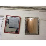 A pair of Braddell Enterprises faux bamboo framed mirrors