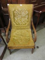 A Regency style open arm chair