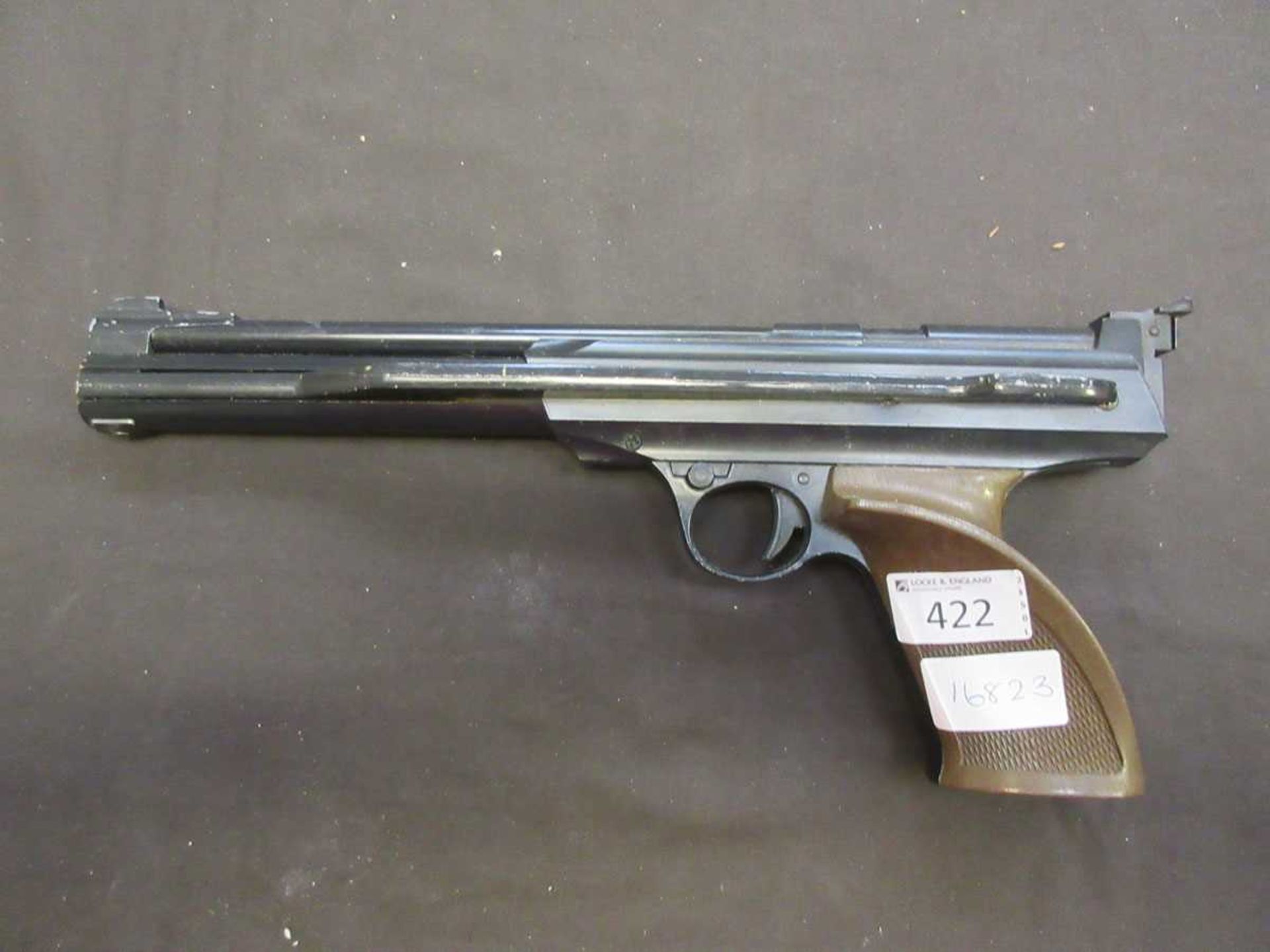 A Daisy Powerline .177 caliber air pistol