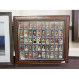 'The Kings and Queens Of England' issued by Player's cigarettes, mounted and framed