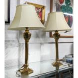 VAUGHAN TABLE LAMPS, overall height 80cm, a pair with shades. (2)
