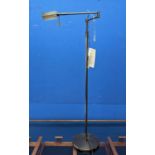 WILLIAM YEOWARD ROOF TOP FLOOR LAMP, 126cm at tallest, in antiqued bronze, height adjustable.