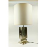 MAISON CHARLES ETRIER TABLE LAMP, by Felix Agostini, with shade, 72cm H.