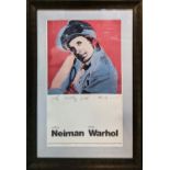 ANDY WARHOL (1928-1987) Willie Shoomaker, offset lithograph in colours, signed inscribed, framed (