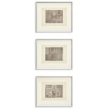 OSKAR HAEBLOR, Studies for Decoration lithographs, 57cm x 69.5mg, framed.