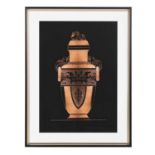 STUDY OF A CLASSICAL URN, 106cm x 80cm, print, framed and glazed.