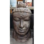 SCULPTURAL BUDDHA HEAD, 92cm H.