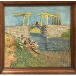 AFTER VINCENT VAN GOGH, 'The Longlois bridge at Arles', offset lithographic print, published by