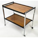 COCKTAIL TROLLEY, mid century, manner of Merrow Associates, 64cm H x 71cm x 42cm.