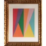 MAX BILL, 'Abstract - San Lazzaro', lithograph, 30cm x 23cm, published Mourlot 1975, framed.