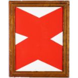 ELLSWORTH KELLY, 'Red', original lithograph, printed by Maeght 1958, vintage French frame, 28cm x