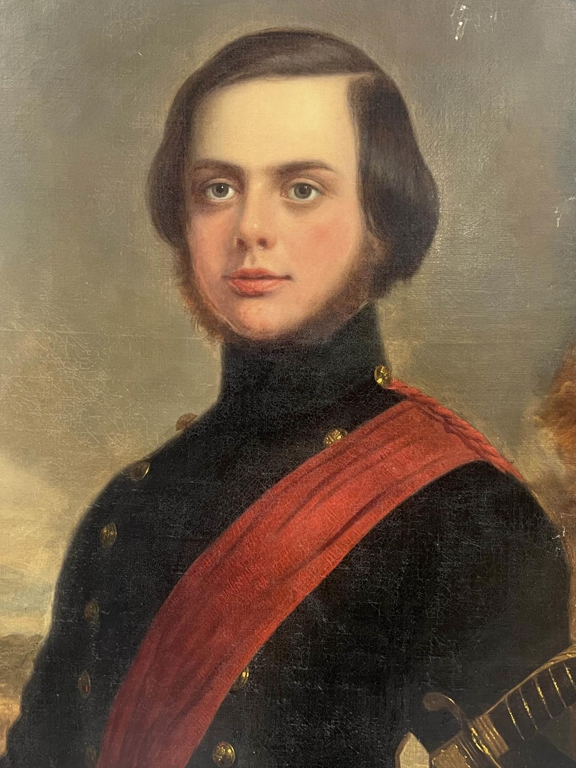PORTRAIT OF WILLIAM JOHN KEMPSON (1835-1877), a Major in the 99th Regiment of foot, oil on canvas, - Image 2 of 7