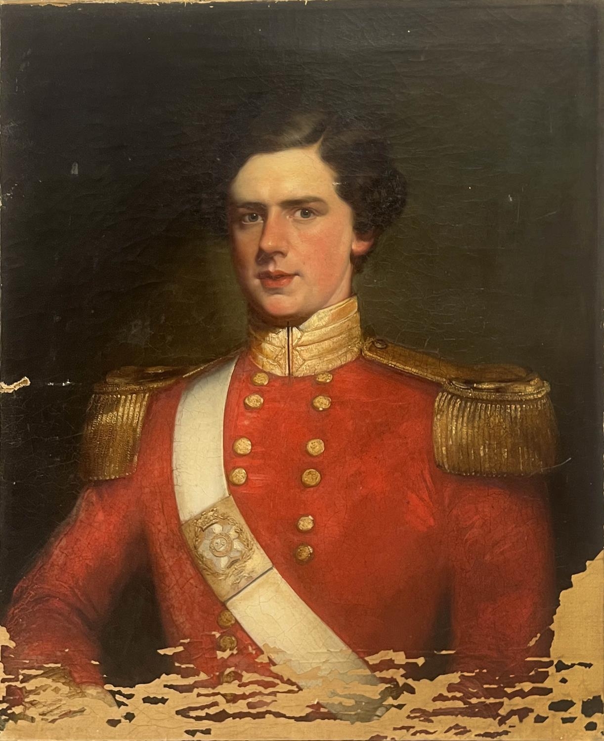 PORTRAIT OF WILLIAM JOHN KEMPSON (1835-1877), a Major in the 99th Regiment of foot, oil on canvas, - Image 3 of 7