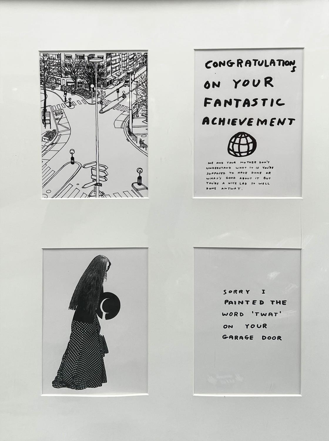 AFTER DAVID SHRIGLEY, a set of six lithographs framed as one, 100cm x 77cm, glazed. (6) - Image 2 of 3