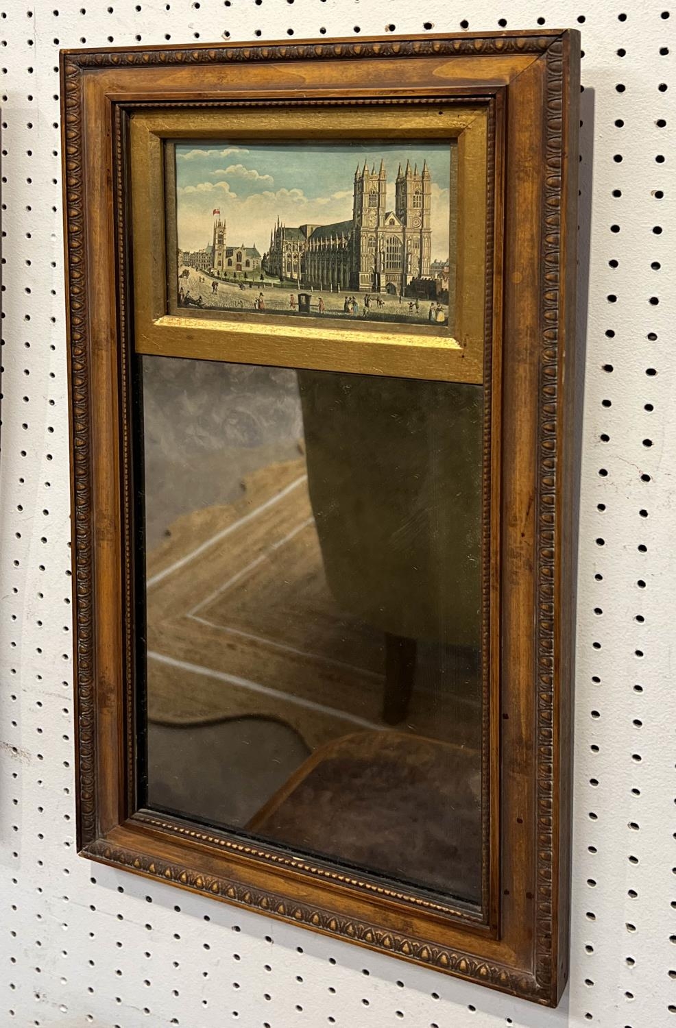 PIER MIRRORS, a set of four, inset with 19th century style prints of London, each 53cm x 28cm. (4) - Image 4 of 5