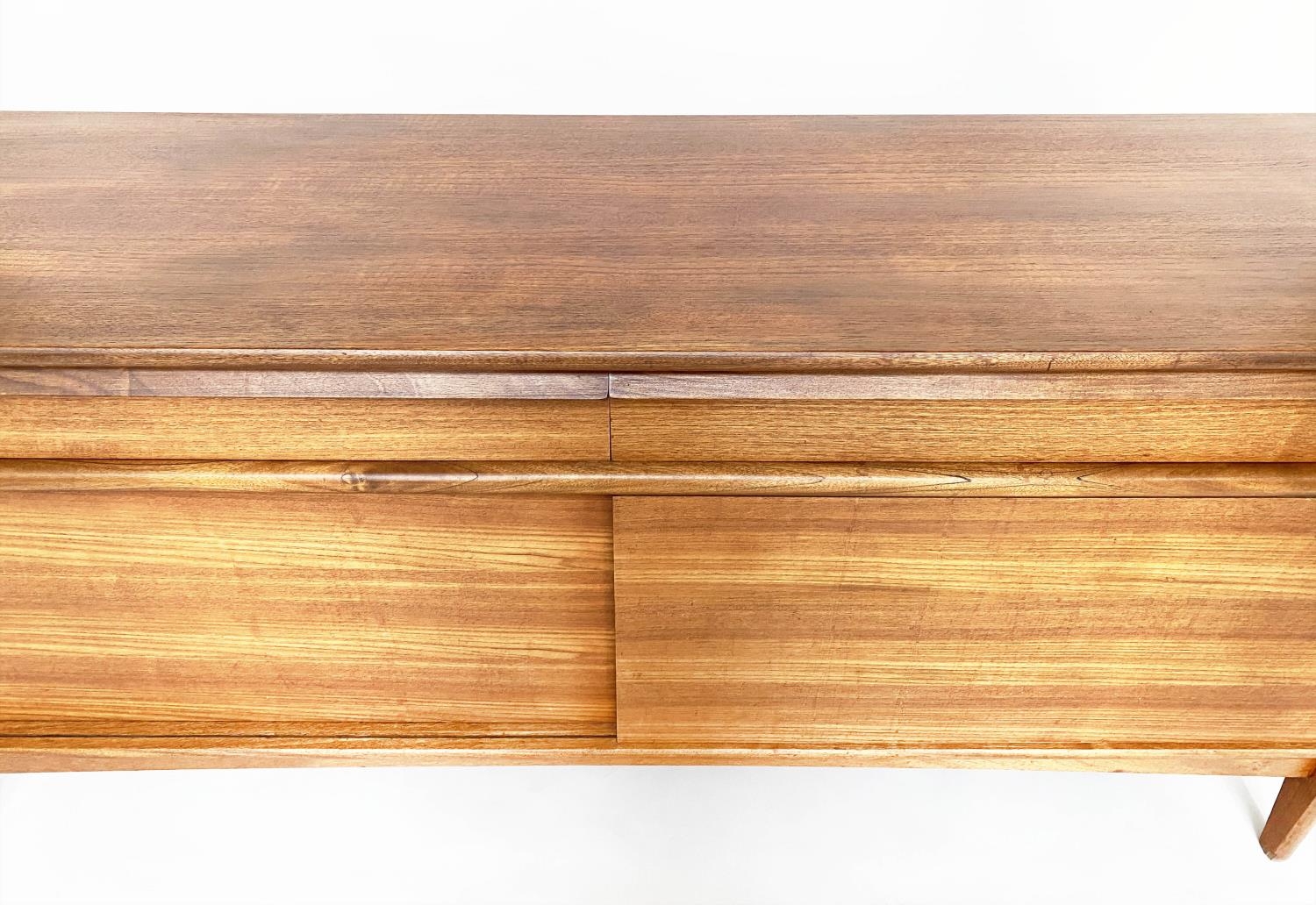 SIDEBOARD, 1960s Danish teak with two drawers and two sliding doors, 160cm W x 47cm D x 74cm H. - Image 5 of 5