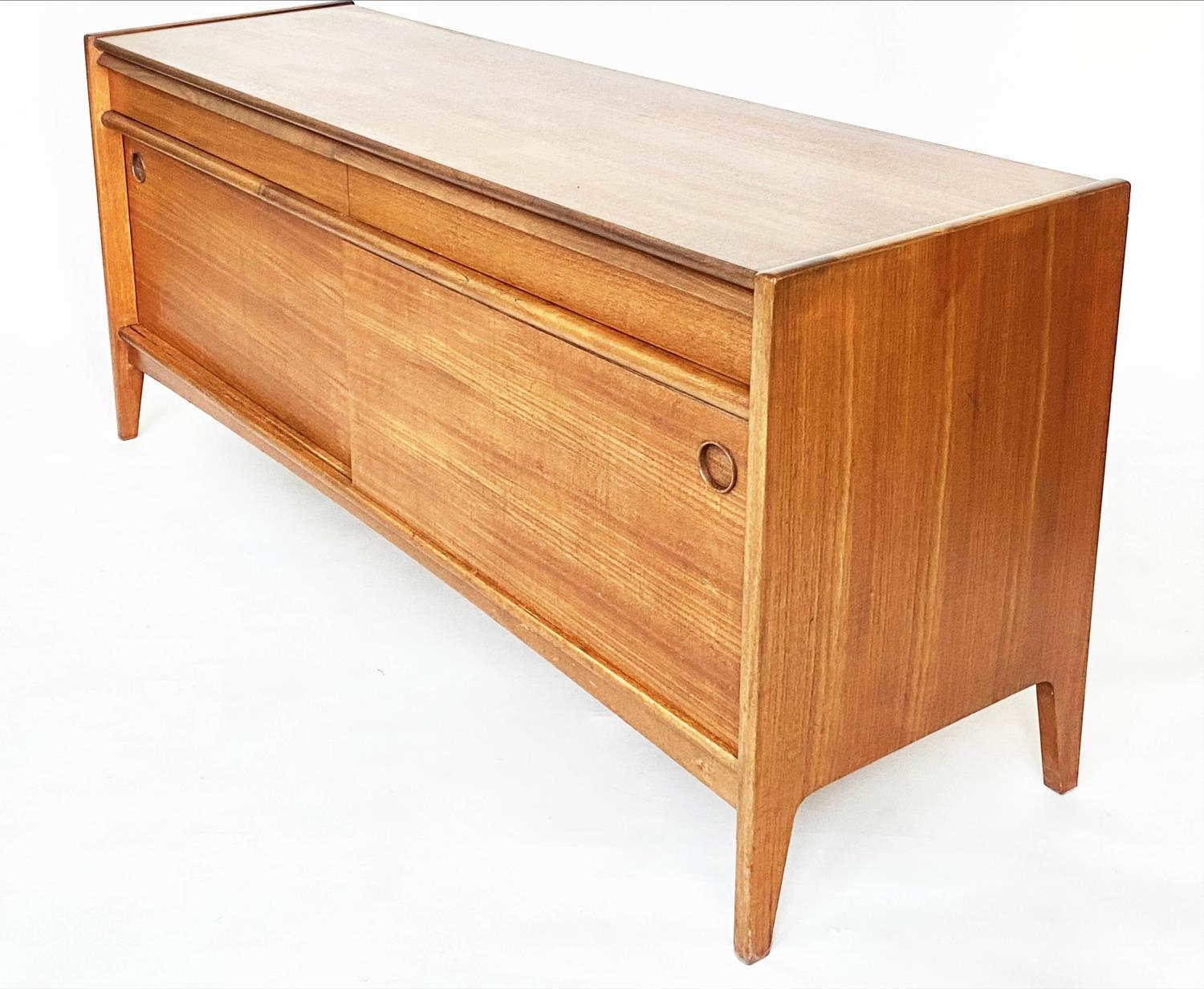 SIDEBOARD, 1960s Danish teak with two drawers and two sliding doors, 160cm W x 47cm D x 74cm H. - Image 2 of 5