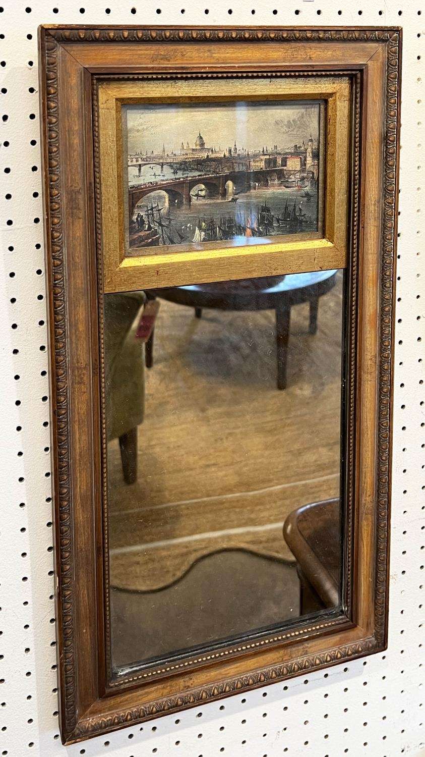 PIER MIRRORS, a set of four, inset with 19th century style prints of London, each 53cm x 28cm. (4) - Image 3 of 5