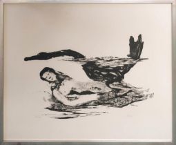 SIDNEY NOLAN (Australian 1917-1992), 'Leda and the swan', lithograph, signed in pencil, limited