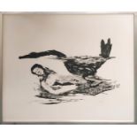 SIDNEY NOLAN (Australian 1917-1992), 'Leda and the swan', lithograph, signed in pencil, limited