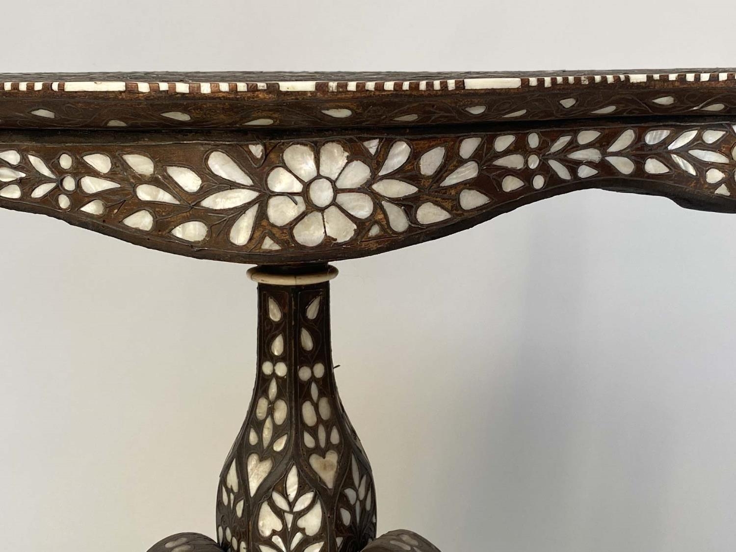 SYRIAN CENTRE TABLE, late 19th/early 20th century hardwood and allover bone, mother of pearl and - Image 5 of 6
