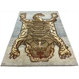 TIBETAN TIGER RUG, 235cm x 173cm.