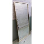 WALL MIRROR, contemporary slim line frame design, 170cm H x 50cm W x 3cm D.