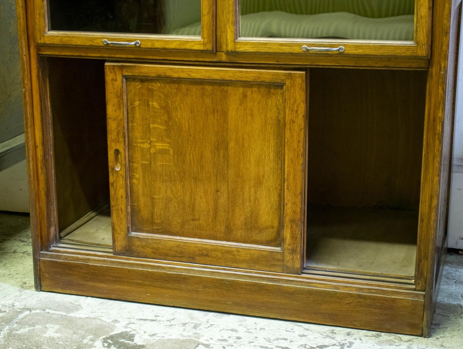 DUDLEY & CO. LTD HABERDASHERY CABINET, 199cm H x 92cm x 53cm, first half 20th century oak with - Image 4 of 5