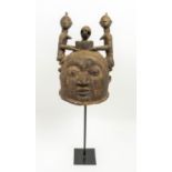 GELEDE MASK, Yoruba people, Nigeria, 42cm H.