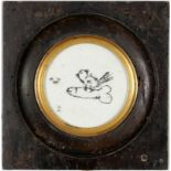 TRACEY EMIN, Singing bird tattoo, Biennale Venezia 2007, vintage frame, 8cm x 7cm.