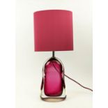 PORTA ROMANA PERFUME BOTTLE LAMP WITH SHADE, 58cm H.