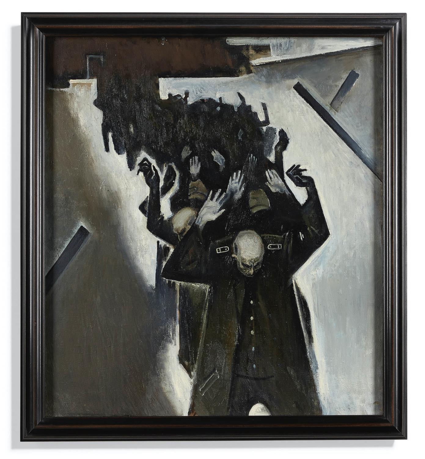 VITALY GRIGORYEV (B1957), 'Surrender - C1980)', oil on canvas, 72cm x 64cm, framed.