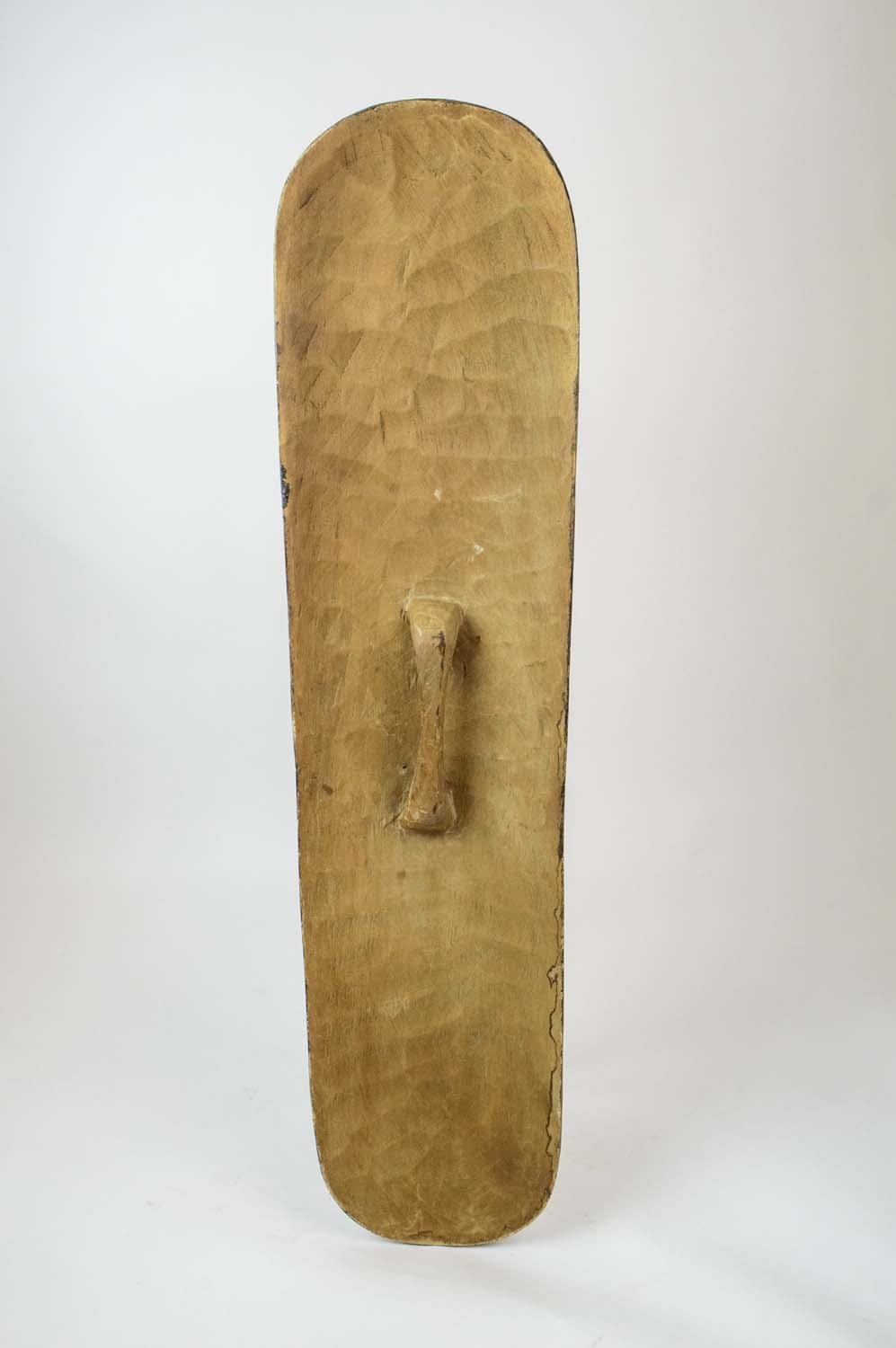 CHOKWE SHIELD, a pair, D.R. Congo. largest 135cm x 31cm. (2) - Image 7 of 7