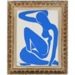 HENRI MATISSE, Nu Bleu VI, signed in the plate, original lithograph from the 1954 edition after