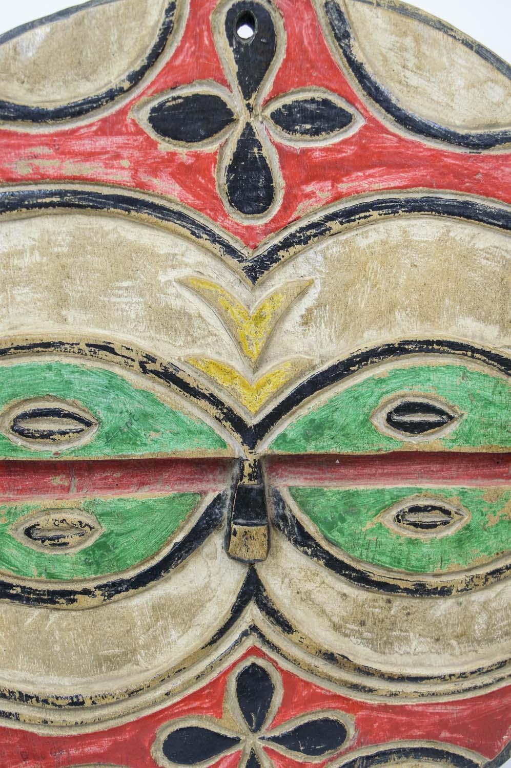 TEKE MASK, Congo, multi-coloured. 50cm H x 40 cm W. - Image 4 of 4