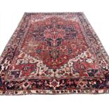 ANTIQUE HERIZ CARPET, 350cm x 255cm.