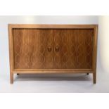 GORDON RUSSELL DOUBLE HELIX SIDEBOARD, 1960s walnut with incised double helix design, 122cm W x 46cm