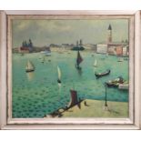 AFTER ALBERT MARQUET, 'View of Venice', oil on board, 49cm x 61cm, signed 'G la Touche', framed.