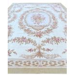 FINE AUBUSSON SAVONNERIE DESIGN CARPET, 314cm x 240cm.