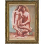 PABLO PICASSO, Two Nudes, pochoir, signed in the plate, 1946 edition 500, suite 15 drawings, vintage