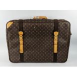 LOUIS VUITTON SATELLITE 70 SUITCASE, monogram canvas and leather, brass hardware, double buckle