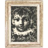 PABLO PICASSO, Claude, original lithograph, edition 2000, 1950 vintage French frame, 31cm x 23cm,